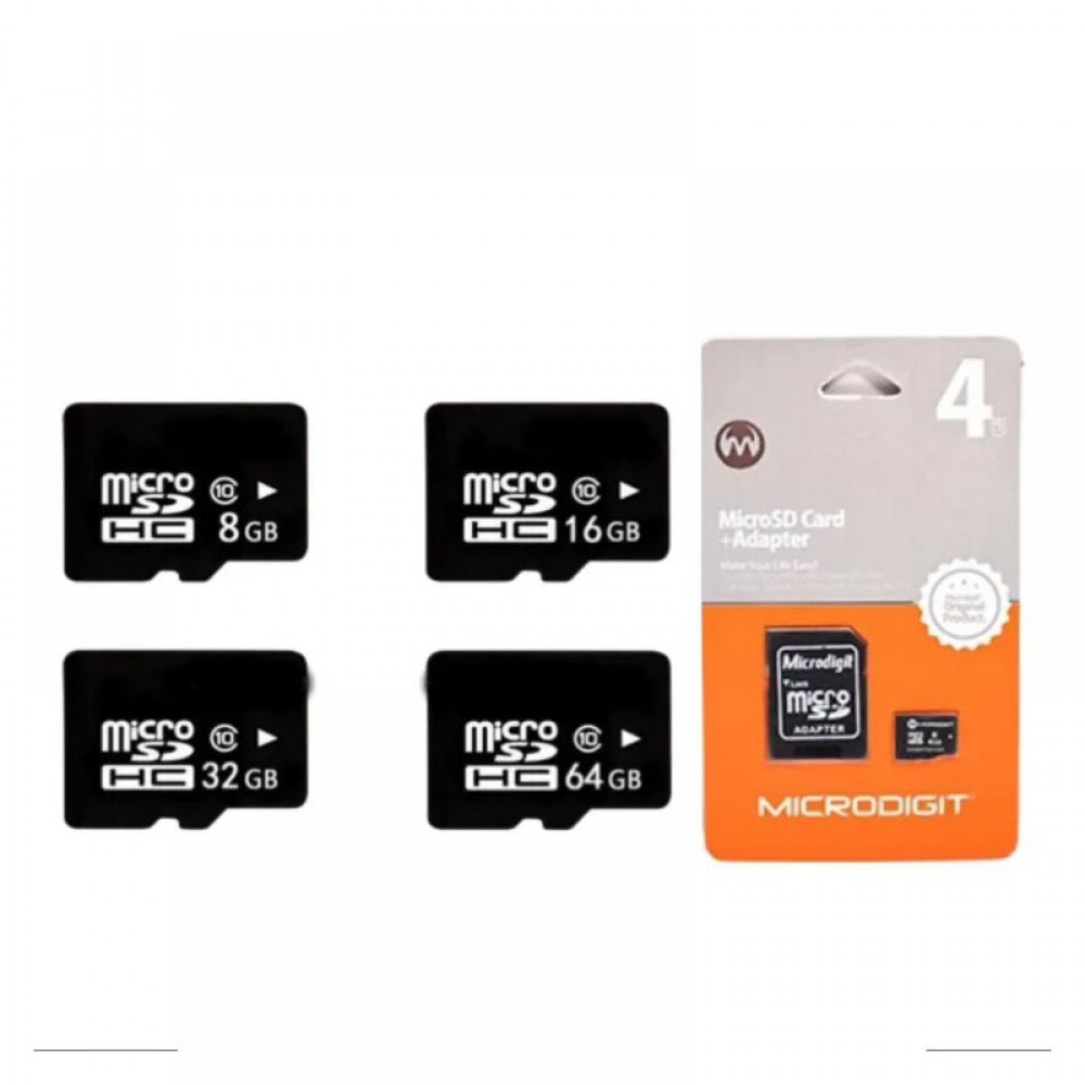 Флеш карты Micro-SD+Adapter Microdigit 32GB 