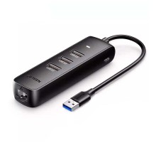 Конвертер сигнала UGreen USB 3.0 Hub with 10/100 Ethernet Adapter (50619)
