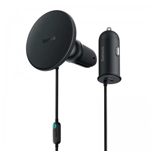 Автомобильный держатель с беспроводной зарядкой Baseus Cw01 Magnetic Wireles Charging Car Mount 15W