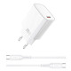 Зарядное устройство Wiwu 20W Essen GaN Fast Charger + Cable Combo USB-C to USB-C Wi-G007