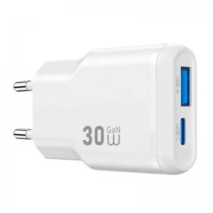 Зарядное устройство Wiwu 30W Essen Slim Ultra-Compact GaN Charger Wi-G033