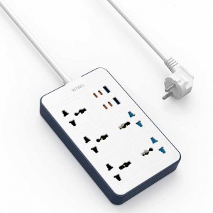 Удлинитель Wiwu 11 in 1 20W GaN Power Strip 4C+2A+5AC Wi-S006 EU 2M