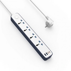 Удлинитель Wiwu 8 in 1 20W GaN Power Strip 2C+2A+4AC Wi-S007 EU 2M