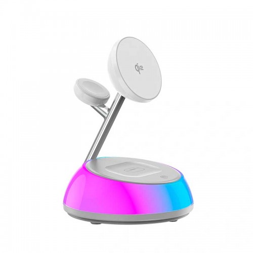 Беспроводное зарядное устройство Wiwu Aurora Qi2.0 3 in 1 Wireless Charger Wi-W036