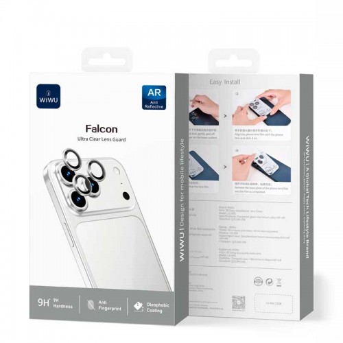 Защитное стекло для камеры Wiwu Titan 3D Eagle Eye lens guard for iP17 Series (3 lens/pack) LG-005