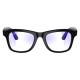 Солнцезащитные очки Ray-Ban Meta Wayfarer RW4006, Shiny Black / Clear (Blue-Violet Light Filter)