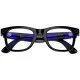 Солнцезащитные очки Ray-Ban Meta Wayfarer RW4006, Shiny Black / Clear (Blue-Violet Light Filter)