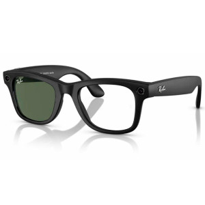 Солнцезащитные очки Ray-Ban Meta Wayfarer RW4006, Matte Black / Transitions Graph Green