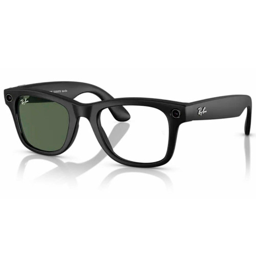 Солнцезащитные очки Ray-Ban Meta Wayfarer RW4006, Matte Black / Transitions Graph Green