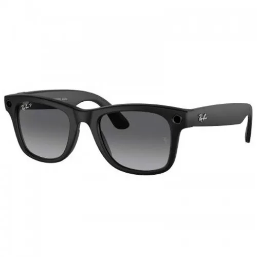 Солнцезащитные очки Ray-Ban Meta Wayfarer RW4008, Matte Black / Graphite Gradient Polarized