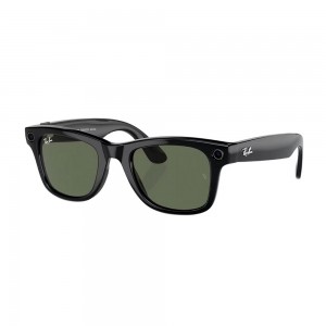 Солнцезащитные очки RayBan Meta Wayfarer RW4006 Shiny Black G15 Green