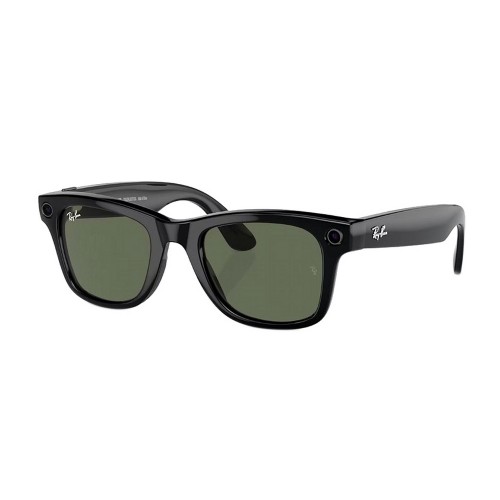 Солнцезащитные очки RayBan Meta Wayfarer RW4006 Shiny Black G15 Green