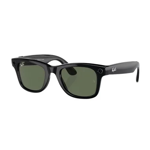 Солнцезащитные очки Ray-Ban Meta Wayfarer RW4006, Shiny Black / G-15 Green
