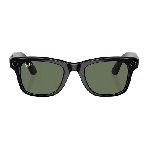 Солнцезащитные очки RayBan Meta Wayfarer RW4006 Shiny Black G15 Green