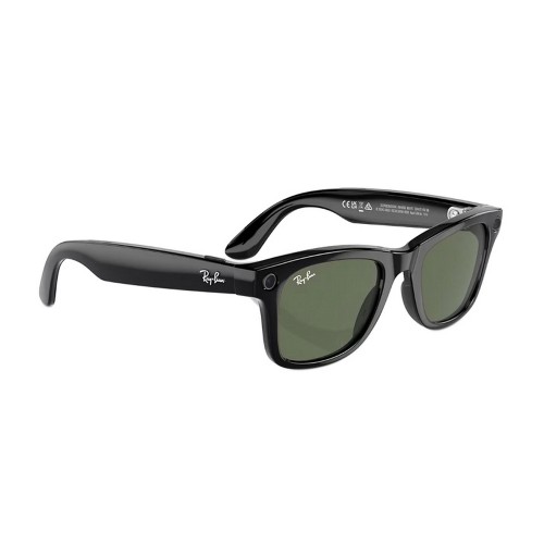 Солнцезащитные очки RayBan Meta Wayfarer RW4006 Shiny Black G15 Green