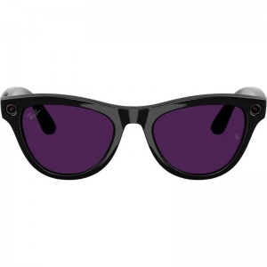 Солнцезащитные очки RayBan Meta Skyler Gen 2 Shiny Black Transition Ametyst