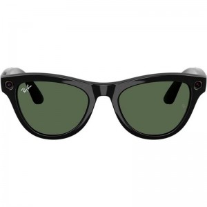 Солнцезащитные очки RayBan Meta Skyler Gen 2 Shiny Black Transition Graph. Green