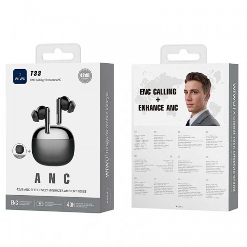 Беспроводные наушники Wiwu T33 ANC PRO