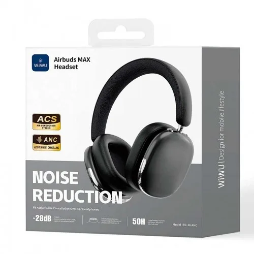 Беспроводные накладные наушники Airbuds MAX Headset TD-16 ANC
