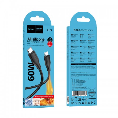 Кабель Hoco X124 Type-C to Type-C