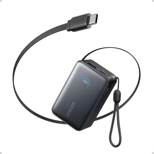 Внешний аккумулятор Anker Nano Power Bank 10000мАч, 45W, Built-In Retractable USB-C Cable