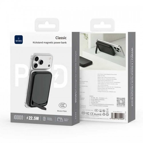 Внешний аккумулятор Wiwu Classic Stand Wireless Power Bank (3C) Wi-P064