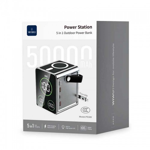 Зарядная станция WIWU Power Station 5 in 1 Outdoor Power Bank PS300