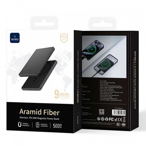 Внешний аккумулятор Wiwu Magnetic Power Bank 5000mAh Wi-P072