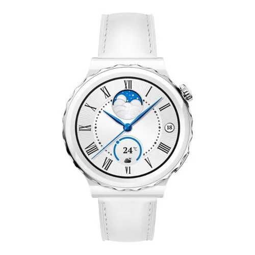 Смарт-часы Huawei Watch GT 3 Pro 43mm Ceramic Leather Strap