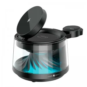 Колонка WIWU Flow 5 in 1 Wireless Charger with ambient light & speaker Wi-W039