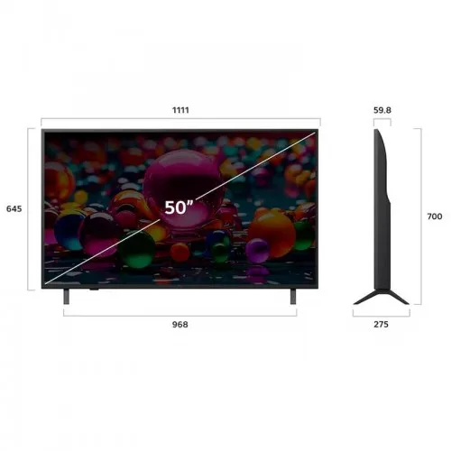 Телевизор LG 50" LED, 4K Ultra HD, СМАРТ ТВ, WebOS