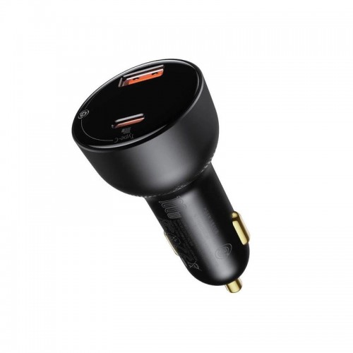 Авто зарядка Baseus Supreme Digital Display Dual Quick Car Charger 100W Type-C to Type-C (TZCCZX-01)