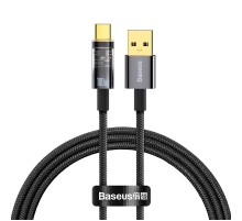 Кабель Baseus Explorer Series Auto Power-Off Fast Charging Data Cable USB to Type-C 100W