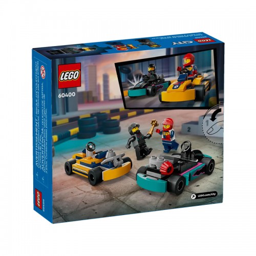 Конструктор LEGO City 60400 "Картинг и Гонщики" 99pcs, 4+