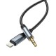 AUX кабель Hoco DUP03 Lightning to 3.5mm (1m)