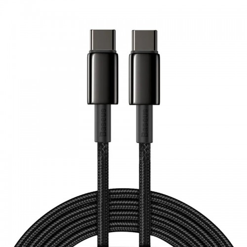 Кабель Baseus Tungsten Gold Fast Charging Data Cable Type-C to Type-C 100W (CATWJ)