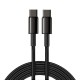 Кабель Baseus Tungsten Gold Fast Charging Data Cable Type-C to Type-C 100W (CATWJ)